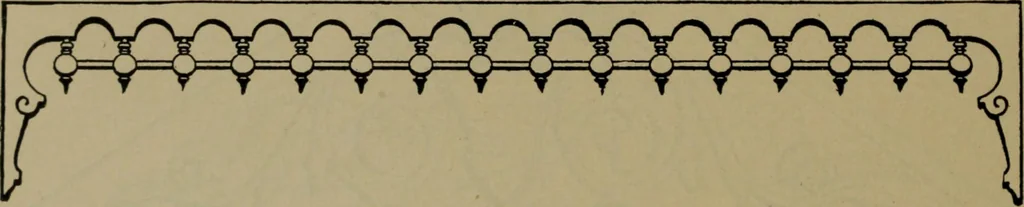 An illustration from Universal design book : containing official list prices of sash, doors and blinds ... official list prices of head, corner and base blocks ... official moulding book ... official list: window glass .., 1908, leaf 205