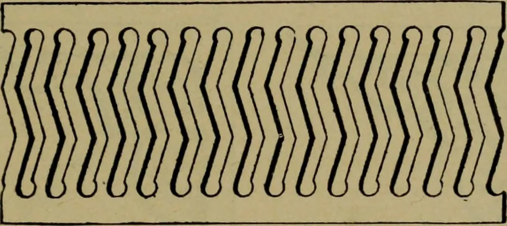 An illustration from Universal design book : containing official list prices of sash, doors and blinds ... official list prices of head, corner and base blocks ... official moulding book ... official list: window glass .., 1908, leaf 208