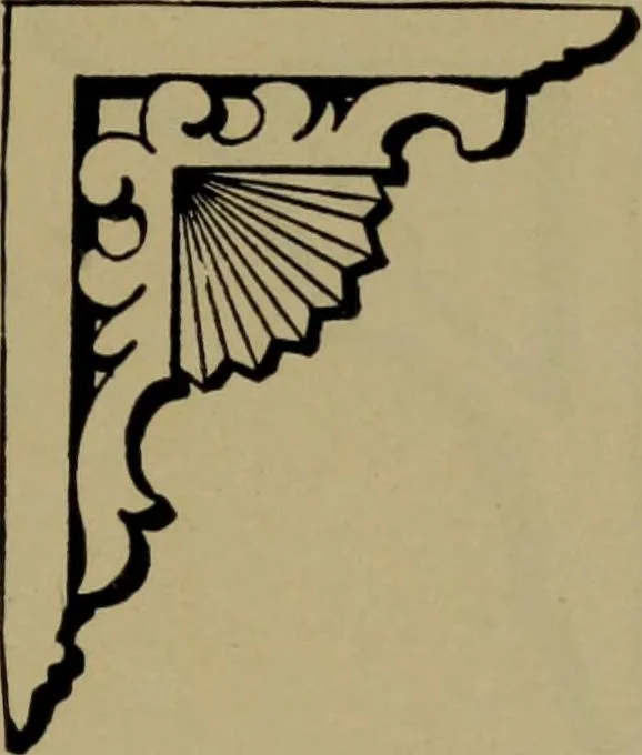 An illustration from Universal design book : containing official list prices of sash, doors and blinds ... official list prices of head, corner and base blocks ... official moulding book ... official list: window glass .., 1908, leaf 210