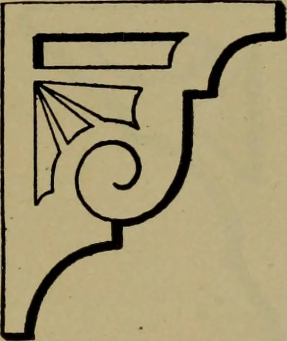 An illustration from Universal design book : containing official list prices of sash, doors and blinds ... official list prices of head, corner and base blocks ... official moulding book ... official list: window glass .., 1908, leaf 210