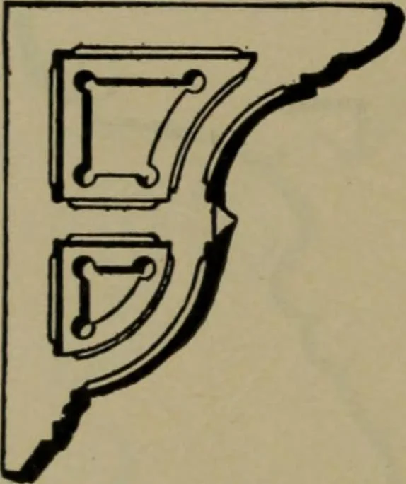An illustration from Universal design book : containing official list prices of sash, doors and blinds ... official list prices of head, corner and base blocks ... official moulding book ... official list: window glass .., 1908, leaf 211