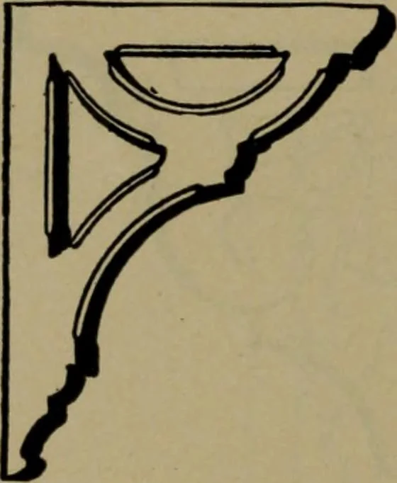 An illustration from Universal design book : containing official list prices of sash, doors and blinds ... official list prices of head, corner and base blocks ... official moulding book ... official list: window glass .., 1908, leaf 211