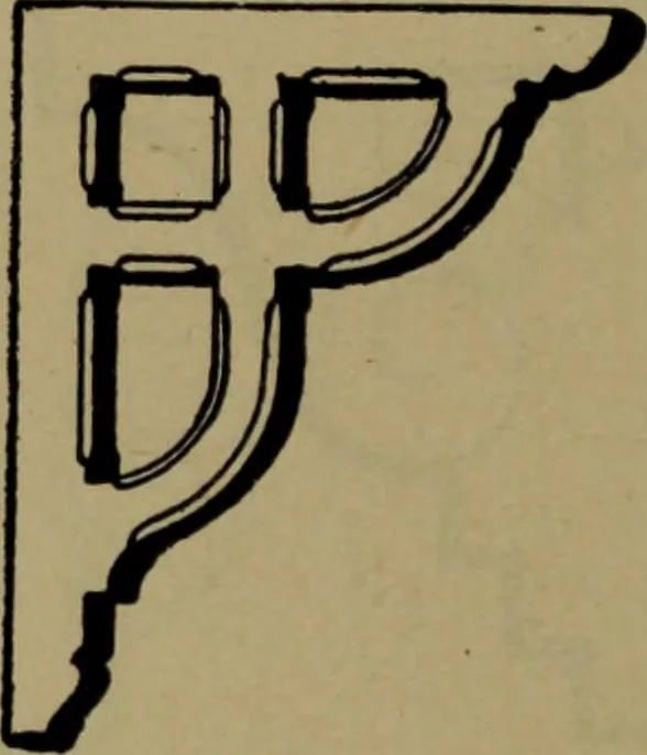 An illustration from Universal design book : containing official list prices of sash, doors and blinds ... official list prices of head, corner and base blocks ... official moulding book ... official list: window glass .., 1908, leaf 211