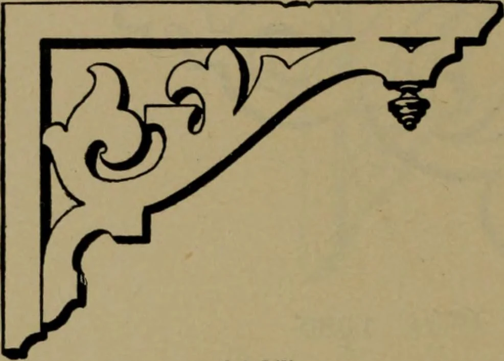 An illustration from Universal design book : containing official list prices of sash, doors and blinds ... official list prices of head, corner and base blocks ... official moulding book ... official list: window glass .., 1908, leaf 213