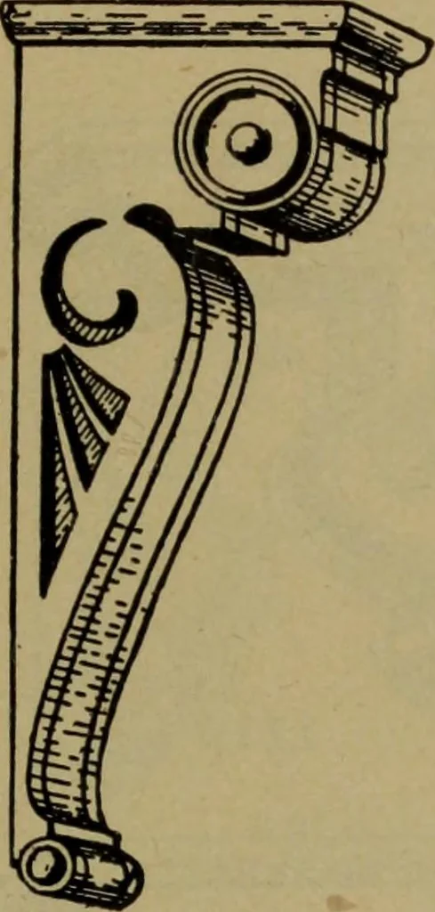 An illustration from Universal design book : containing official list prices of sash, doors and blinds ... official list prices of head, corner and base blocks ... official moulding book ... official list: window glass .., 1908, leaf 216