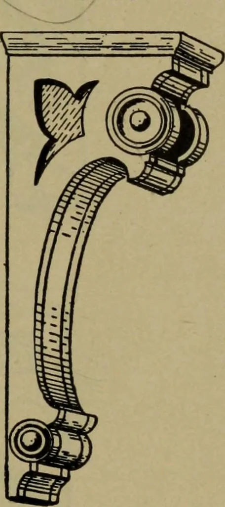 An illustration from Universal design book : containing official list prices of sash, doors and blinds ... official list prices of head, corner and base blocks ... official moulding book ... official list: window glass .., 1908, leaf 216