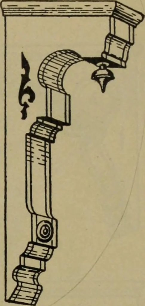 An illustration from Universal design book : containing official list prices of sash, doors and blinds ... official list prices of head, corner and base blocks ... official moulding book ... official list: window glass .., 1908, leaf 216