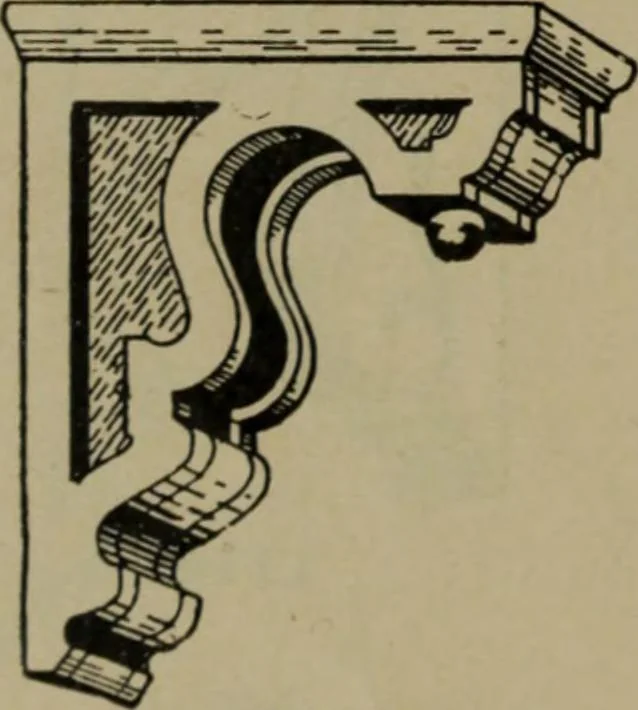 An illustration from Universal design book : containing official list prices of sash, doors and blinds ... official list prices of head, corner and base blocks ... official moulding book ... official list: window glass .., 1908, leaf 217