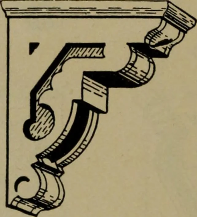 An illustration from Universal design book : containing official list prices of sash, doors and blinds ... official list prices of head, corner and base blocks ... official moulding book ... official list: window glass .., 1908, leaf 217