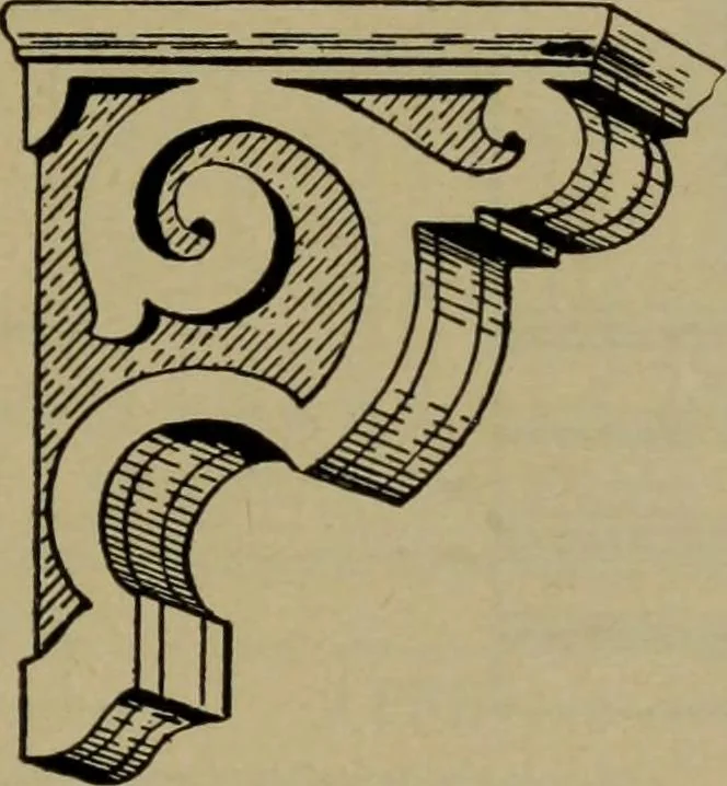 An illustration from Universal design book : containing official list prices of sash, doors and blinds ... official list prices of head, corner and base blocks ... official moulding book ... official list: window glass .., 1908, leaf 218