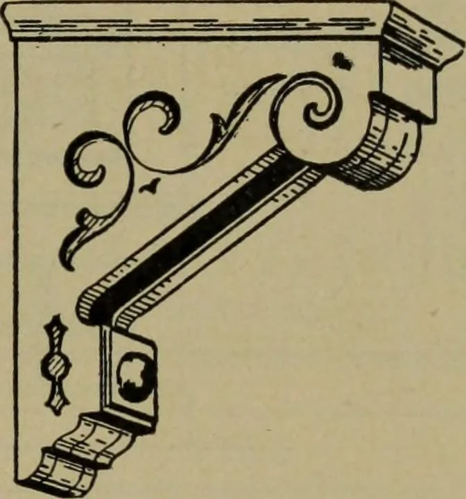 An illustration from Universal design book : containing official list prices of sash, doors and blinds ... official list prices of head, corner and base blocks ... official moulding book ... official list: window glass .., 1908, leaf 218