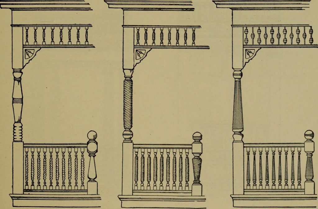 An illustration from Universal design book : containing official list prices of sash, doors and blinds ... official list prices of head, corner and base blocks ... official moulding book ... official list: window glass .., 1908, leaf 220