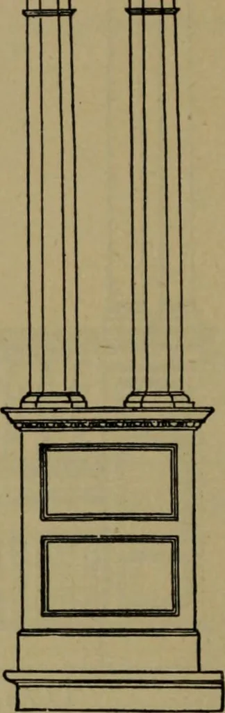 An illustration from Universal design book : containing official list prices of sash, doors and blinds ... official list prices of head, corner and base blocks ... official moulding book ... official list: window glass .., 1908, leaf 225