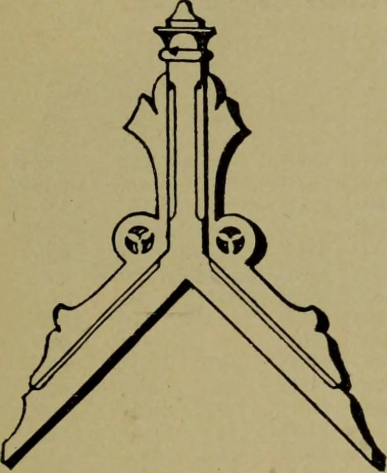 An illustration from Universal design book : containing official list prices of sash, doors and blinds ... official list prices of head, corner and base blocks ... official moulding book ... official list: window glass .., 1908, leaf 226