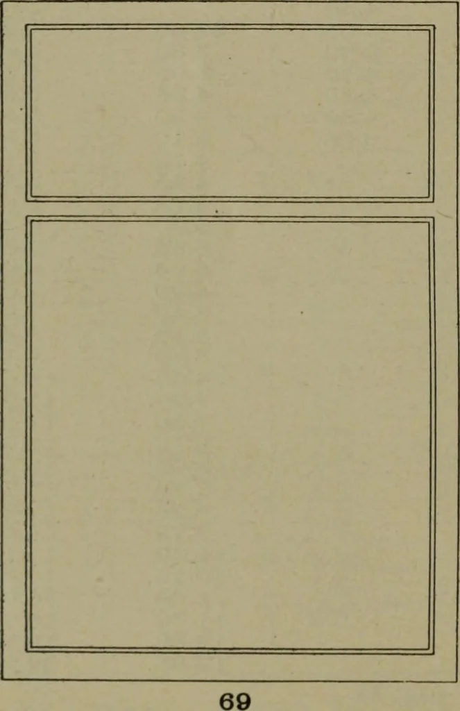 An illustration from Universal design book : containing official list prices of sash, doors and blinds ... official list prices of head, corner and base blocks ... official moulding book ... official list: window glass .., 1908, leaf 25