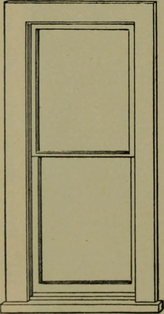 An illustration from Universal design book : containing official list prices of sash, doors and blinds ... official list prices of head, corner and base blocks ... official moulding book ... official list: window glass .., 1908, leaf 253