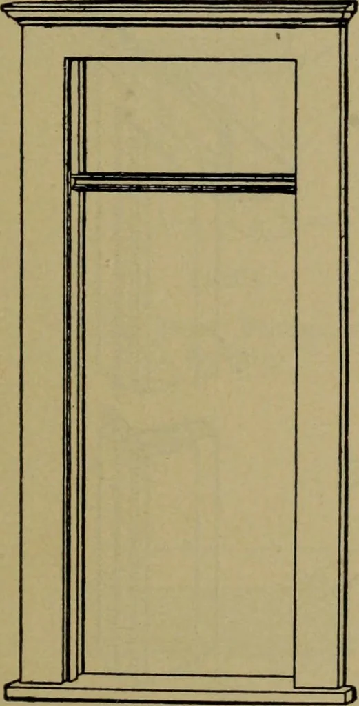 An illustration from Universal design book : containing official list prices of sash, doors and blinds ... official list prices of head, corner and base blocks ... official moulding book ... official list: window glass .., 1908, leaf 256
