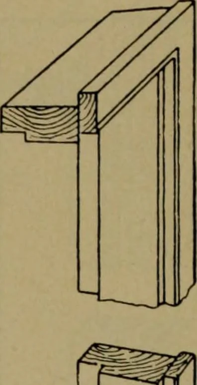 An illustration from Universal design book : containing official list prices of sash, doors and blinds ... official list prices of head, corner and base blocks ... official moulding book ... official list: window glass .., 1908, leaf 257