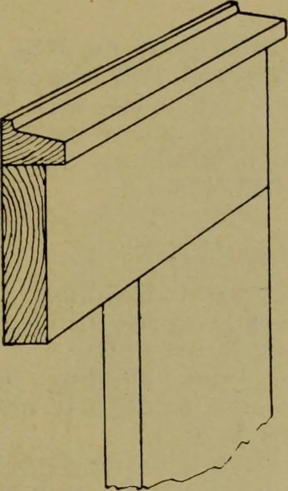An illustration from Universal design book : containing official list prices of sash, doors and blinds ... official list prices of head, corner and base blocks ... official moulding book ... official list: window glass .., 1908, leaf 258