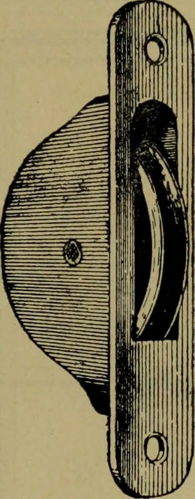 An illustration from Universal design book : containing official list prices of sash, doors and blinds ... official list prices of head, corner and base blocks ... official moulding book ... official list: window glass .., 1908, leaf 260