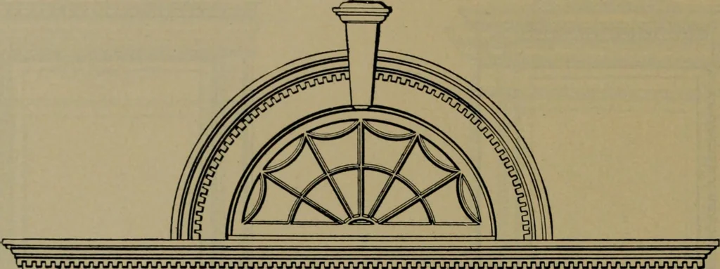 An illustration from Universal design book : containing official list prices of sash, doors and blinds ... official list prices of head, corner and base blocks ... official moulding book ... official list: window glass .., 1908, leaf 263