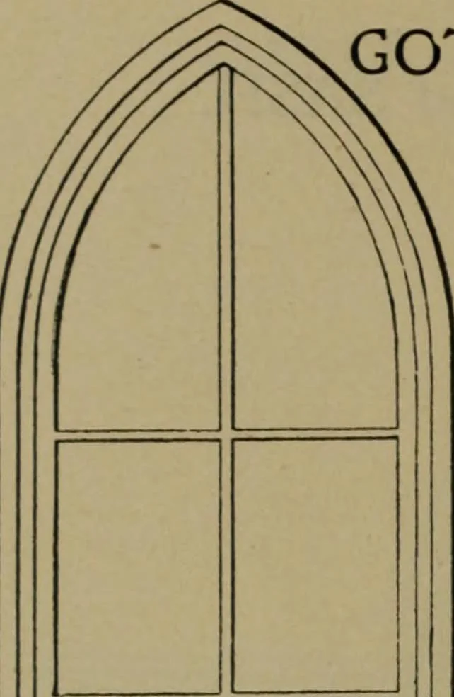 An illustration from Universal design book : containing official list prices of sash, doors and blinds ... official list prices of head, corner and base blocks ... official moulding book ... official list: window glass .., 1908, leaf 265