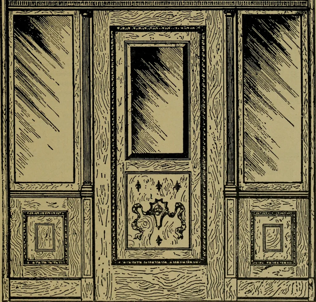 An illustration from Universal design book : containing official list prices of sash, doors and blinds ... official list prices of head, corner and base blocks ... official moulding book ... official list: window glass .., 1908, leaf 268