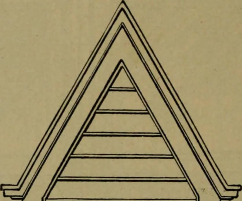An illustration from Universal design book : containing official list prices of sash, doors and blinds ... official list prices of head, corner and base blocks ... official moulding book ... official list: window glass .., 1908, leaf 269