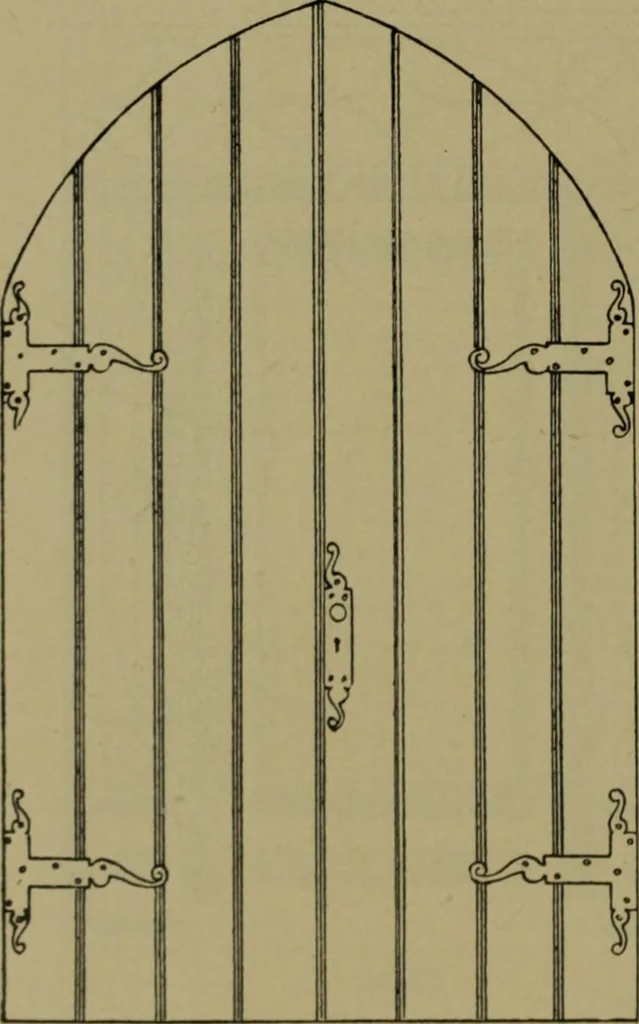 An illustration from Universal design book : containing official list prices of sash, doors and blinds ... official list prices of head, corner and base blocks ... official moulding book ... official list: window glass .., 1908, leaf 271