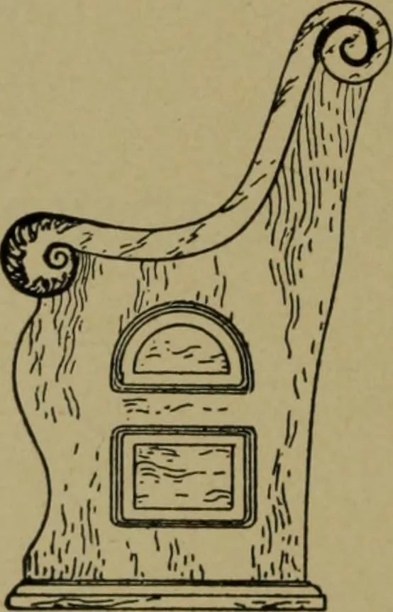 An illustration from Universal design book : containing official list prices of sash, doors and blinds ... official list prices of head, corner and base blocks ... official moulding book ... official list: window glass .., 1908, leaf 273