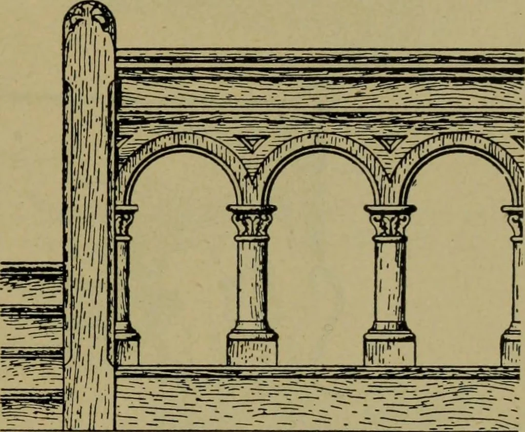 An illustration from Universal design book : containing official list prices of sash, doors and blinds ... official list prices of head, corner and base blocks ... official moulding book ... official list: window glass .., 1908, leaf 274