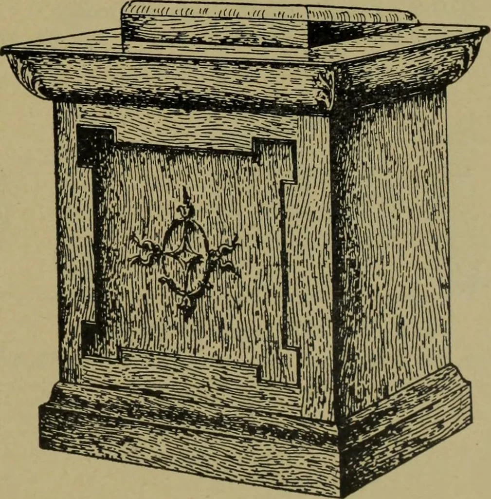 An illustration from Universal design book : containing official list prices of sash, doors and blinds ... official list prices of head, corner and base blocks ... official moulding book ... official list: window glass .., 1908, leaf 276