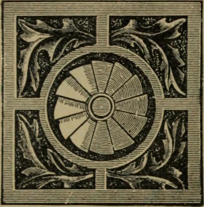 An illustration from Universal design book : containing official list prices of sash, doors and blinds ... official list prices of head, corner and base blocks ... official moulding book ... official list: window glass .., 1908, leaf 279