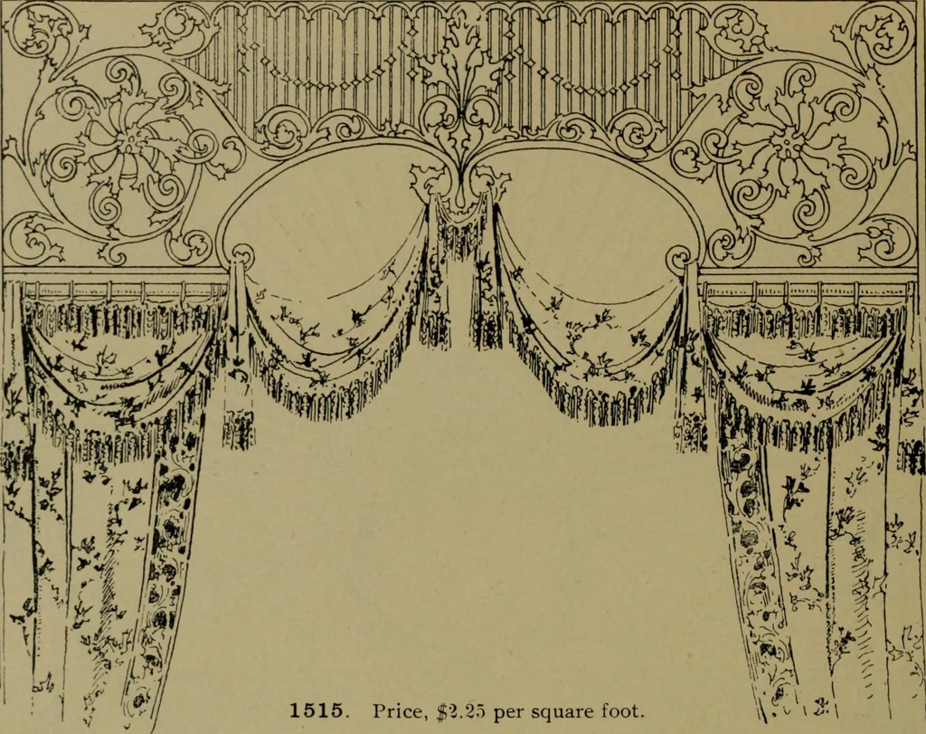 An illustration from Universal design book : containing official list prices of sash, doors and blinds ... official list prices of head, corner and base blocks ... official moulding book ... official list: window glass .., 1908, leaf 287