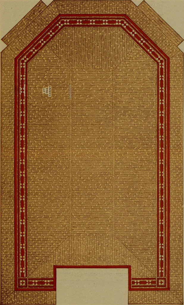 An illustration from Universal design book : containing official list prices of sash, doors and blinds ... official list prices of head, corner and base blocks ... official moulding book ... official list: window glass .., 1908, leaf 296