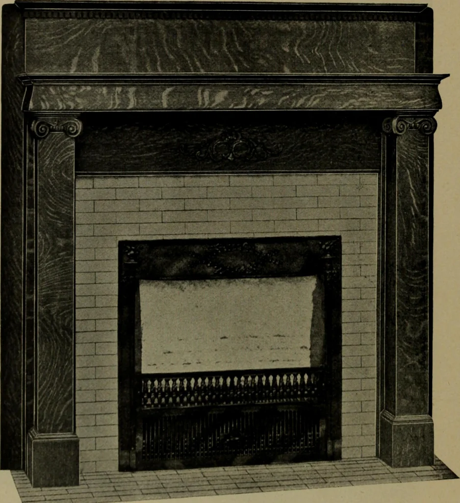 An illustration from Universal design book : containing official list prices of sash, doors and blinds ... official list prices of head, corner and base blocks ... official moulding book ... official list: window glass .., 1908, leaf 307