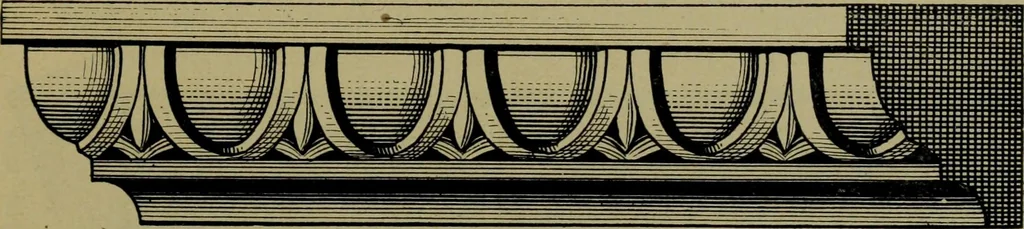 An illustration from Universal design book : containing official list prices of sash, doors and blinds ... official list prices of head, corner and base blocks ... official moulding book ... official list: window glass .., 1908, leaf 318