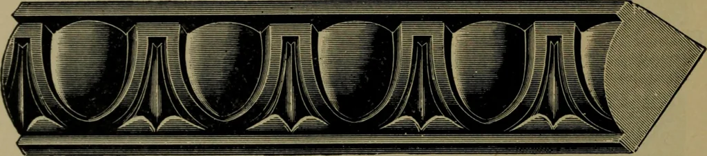 An illustration from Universal design book : containing official list prices of sash, doors and blinds ... official list prices of head, corner and base blocks ... official moulding book ... official list: window glass .., 1908, leaf 319