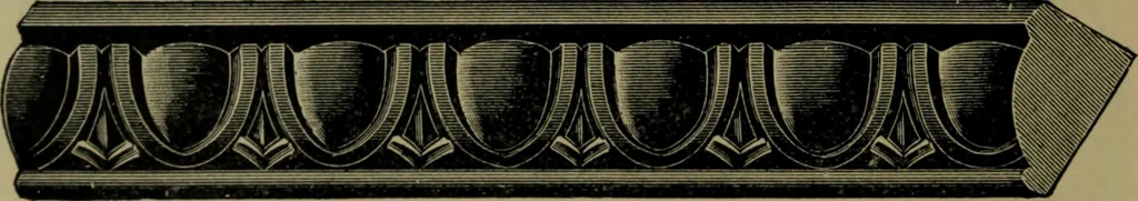 An illustration from Universal design book : containing official list prices of sash, doors and blinds ... official list prices of head, corner and base blocks ... official moulding book ... official list: window glass .., 1908, leaf 319