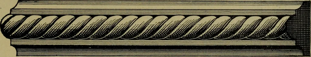 An illustration from Universal design book : containing official list prices of sash, doors and blinds ... official list prices of head, corner and base blocks ... official moulding book ... official list: window glass .., 1908, leaf 320