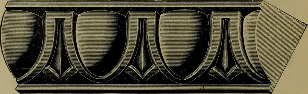 An illustration from Universal design book : containing official list prices of sash, doors and blinds ... official list prices of head, corner and base blocks ... official moulding book ... official list: window glass .., 1908, leaf 321