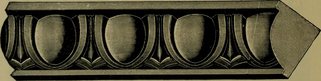 An illustration from Universal design book : containing official list prices of sash, doors and blinds ... official list prices of head, corner and base blocks ... official moulding book ... official list: window glass .., 1908, leaf 321