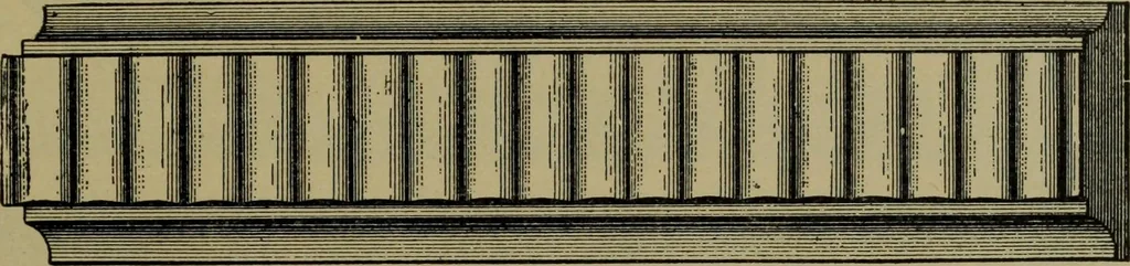 An illustration from Universal design book : containing official list prices of sash, doors and blinds ... official list prices of head, corner and base blocks ... official moulding book ... official list: window glass .., 1908, leaf 324