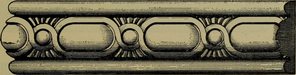 An illustration from Universal design book : containing official list prices of sash, doors and blinds ... official list prices of head, corner and base blocks ... official moulding book ... official list: window glass .., 1908, leaf 324
