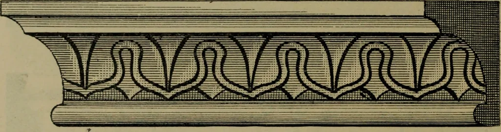 An illustration from Universal design book : containing official list prices of sash, doors and blinds ... official list prices of head, corner and base blocks ... official moulding book ... official list: window glass .., 1908, leaf 325