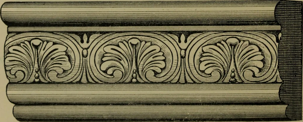 An illustration from Universal design book : containing official list prices of sash, doors and blinds ... official list prices of head, corner and base blocks ... official moulding book ... official list: window glass .., 1908, leaf 325