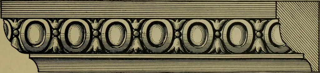 An illustration from Universal design book : containing official list prices of sash, doors and blinds ... official list prices of head, corner and base blocks ... official moulding book ... official list: window glass .., 1908, leaf 328