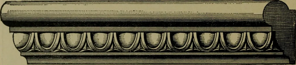 An illustration from Universal design book : containing official list prices of sash, doors and blinds ... official list prices of head, corner and base blocks ... official moulding book ... official list: window glass .., 1908, leaf 329