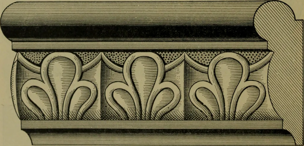 An illustration from Universal design book : containing official list prices of sash, doors and blinds ... official list prices of head, corner and base blocks ... official moulding book ... official list: window glass .., 1908, leaf 329