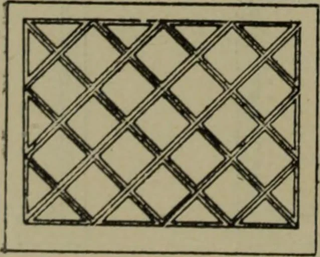 An illustration from Universal design book : containing official list prices of sash, doors and blinds ... official list prices of head, corner and base blocks ... official moulding book ... official list: window glass .., 1908, leaf 33